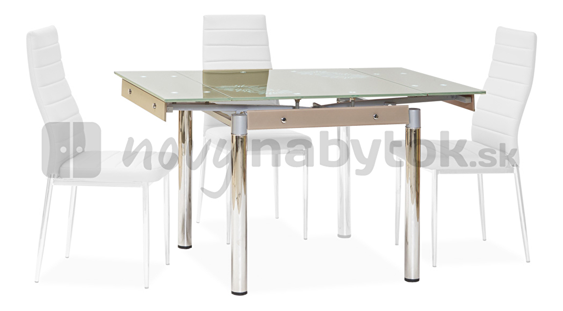 Jedálenský stôl Alnitak (béžový) (pre 4 osoby)