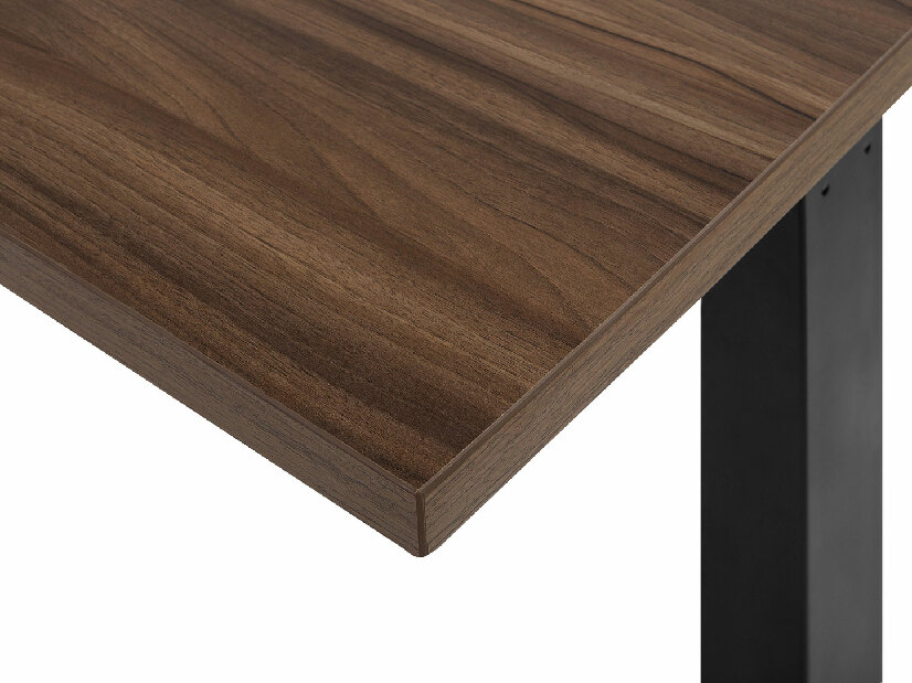 Písací stôl UPPER II (160 x 72 cm) (MDF) (tmavé drevo) (manuálne nastaviteľný)