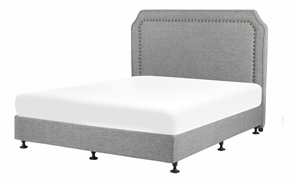 Manželská posteľ 180 cm COLOGNE 2 (s roštom a matracom) (sivá)