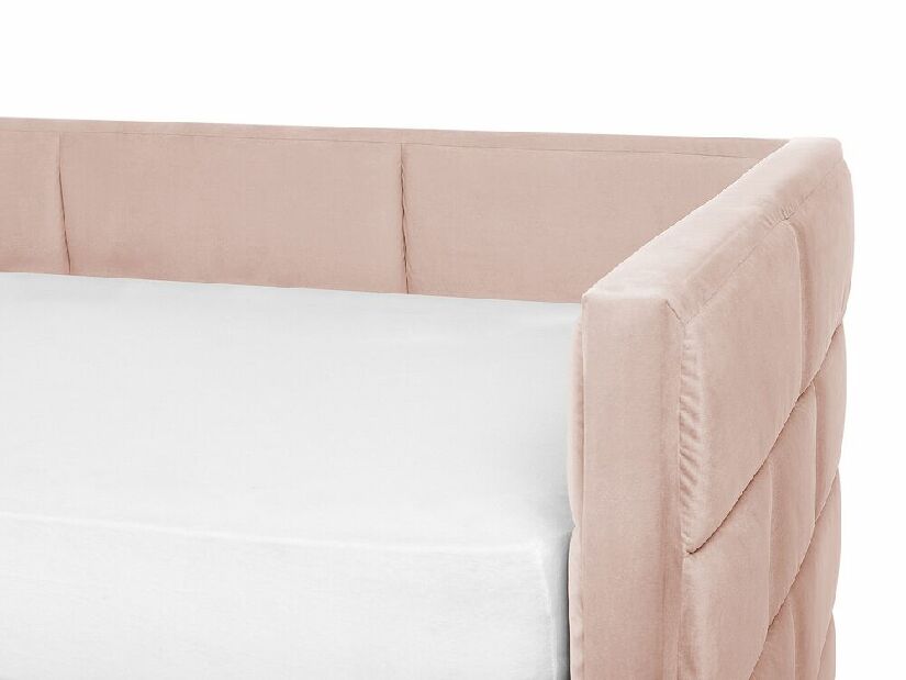 Jednolôžková posteľ 200 x 90 cm Chaza (ružová)