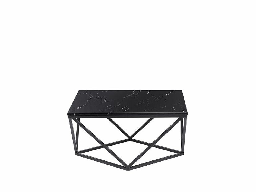 Konferenčný stolík Magna (čierna) (mramorový efekt) *výpredaj