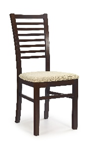 Jedálenská stolička Garret 6 Orech tmavý + béžová