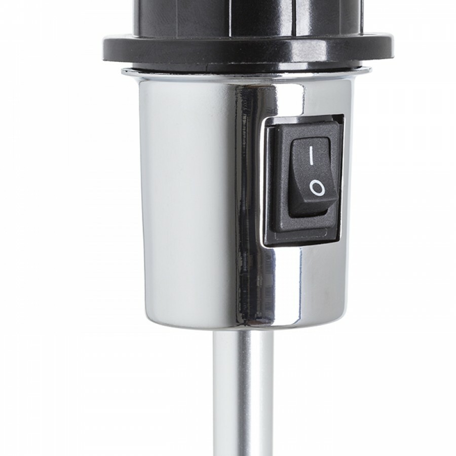 Stojanová lampa Gardette 230V E27 42W (čierna + hliník)