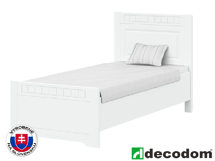 Jednolôžková posteľ 90 cm Decodom Lirot Typ P-90 (biela arctic)
