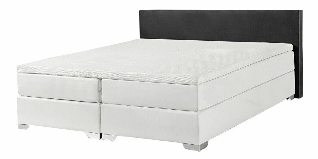 Manželská posteľ Boxspring 160 cm PREMIER 3 (s matracmi) (čierna)