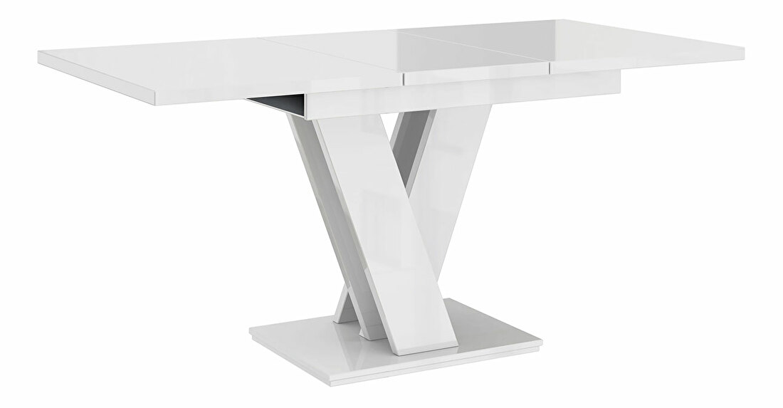 Jedálenský stôl Herkulan (pre 4 až 6 osôb) (čierny + biely lesk) *bazár