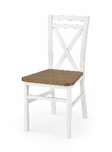 Jedálenská stolička Delmar 2 (biela + jelša)