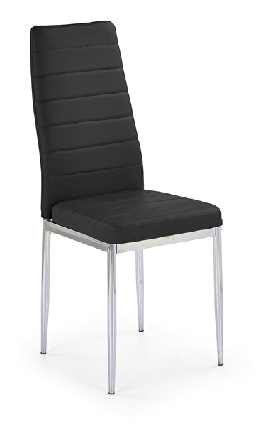 Set jedálenských stoličiek 3 KS K70C-NEW (chrómová + čierna) *výpredaj