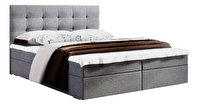 Manželská posteľ  Boxspring 140 cm Fade 2 (sivá) (s matracom a úložným priestorom)