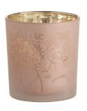 Sklo Jolipa Na čajovú sviečku Bohemian Pink (7x7x8cm) (Fuchsia)