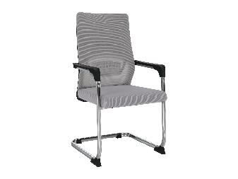 Konferenčná stolička KABIR (sivá + čierna)