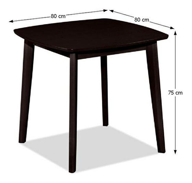 Jedálenský stôl Rospan 80 (pre 4 osoby) (wenge)
