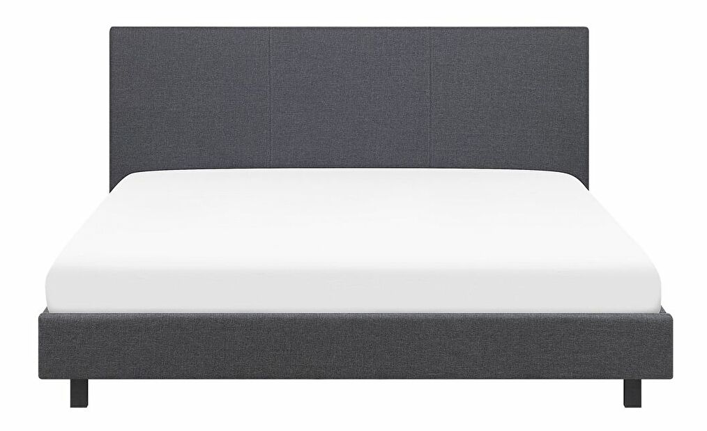 Manželská posteľ 160 cm ALVIA (s roštom) (sivá)