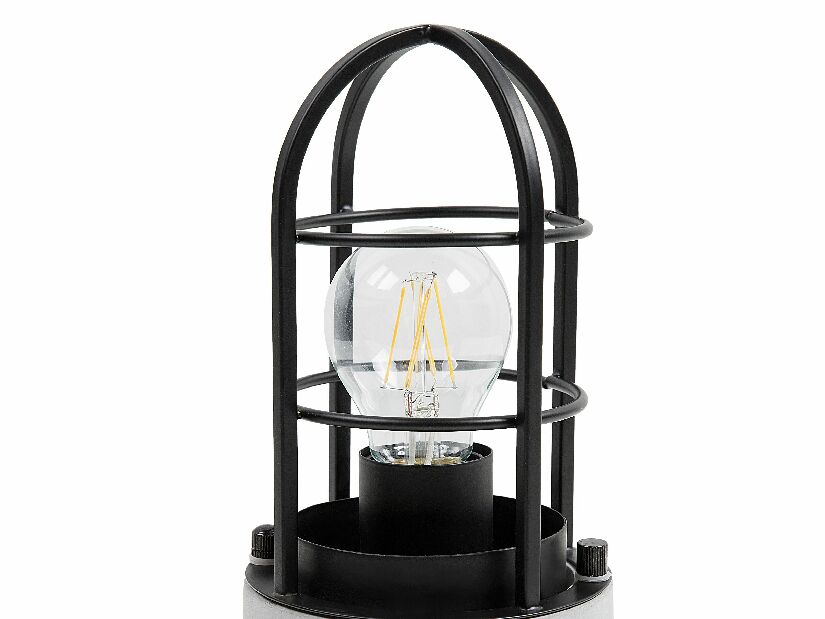 Stolná lampa ANNIA (sklo) (čierna)