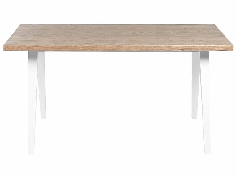 Jedálenský stôl Lenza (svetlé drevo + biela)