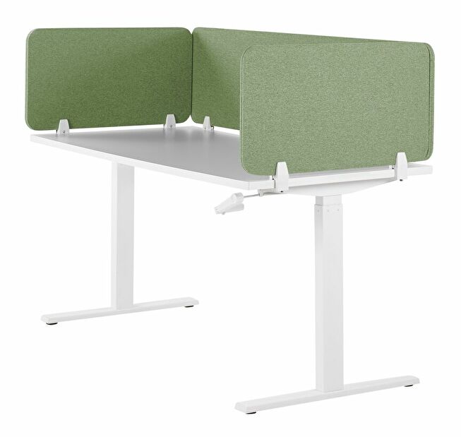 Prepážka na pracovný stôl 160 x 40 cm Walda (zelená) 