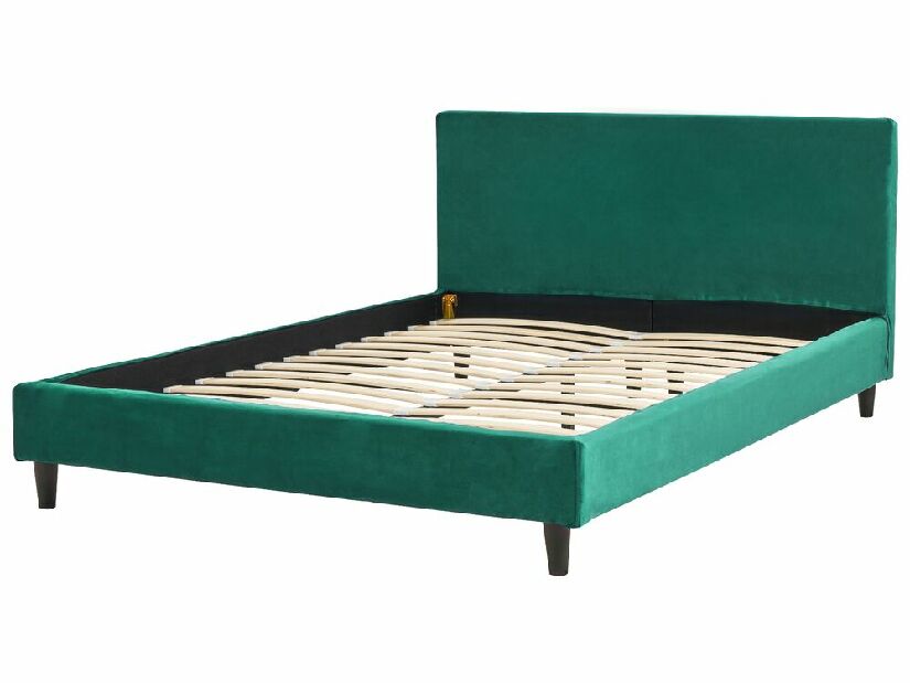 Manželská posteľ 140 cm Ferdinand (zelená) (s roštom)