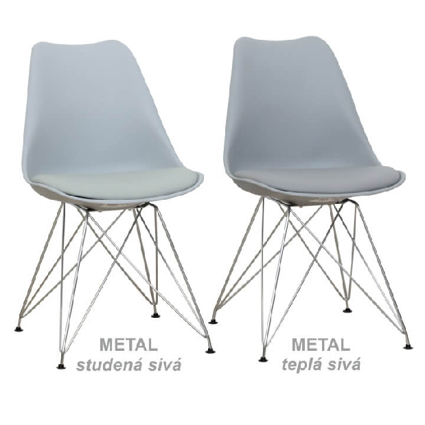 Jedálenská stolička Merion (sivá)