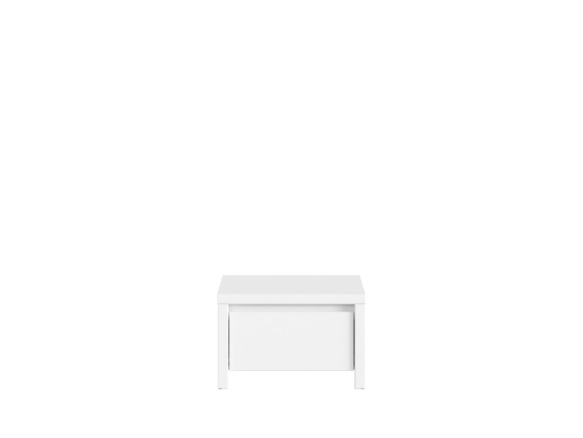Nočný stolík BRW Kaspian KOM1S (biela + biela matná)
