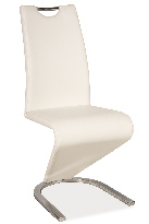 Jedálenská stolička Hugo (ekokoža biela) *bazár
