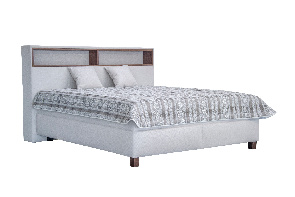 Manželská posteľ 180 cm Blanár Orson (biely krém) (s roštom)