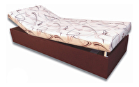Jednolôžková posteľ (váľanda) 80 cm Darcy (Tmavohnedá 40 + Sand 10)
