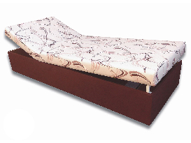 Jednolôžková posteľ (váľanda) 80 cm Darcy (Tmavohnedá 40 + Sand 10)