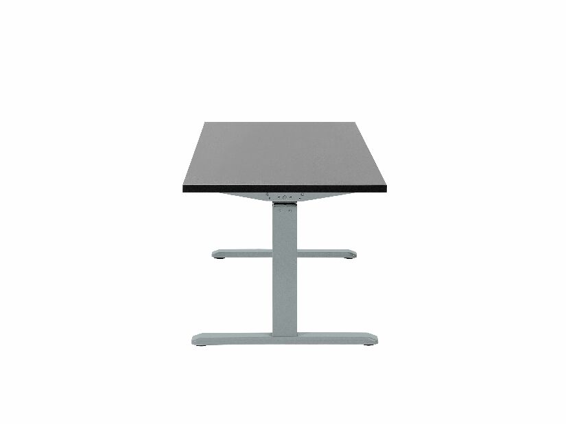 Písací stôl Upgo (čierny šedý) (elektricky nastaviteľný)