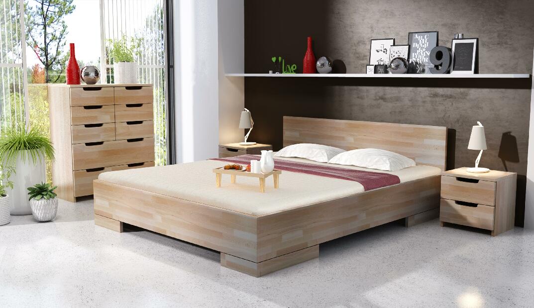Jednolôžková posteľ 120 cm Naturlig Stalander Maxi (buk) (s roštom)