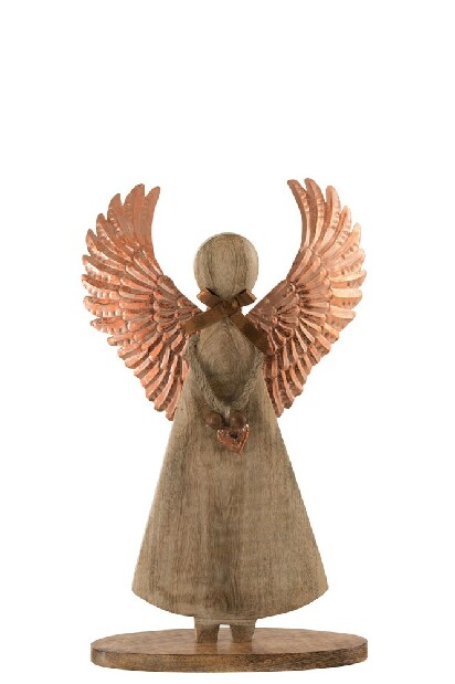 Figurína Jolipa Anjel Extravaganza (28x2x38cm) (Prírodná)