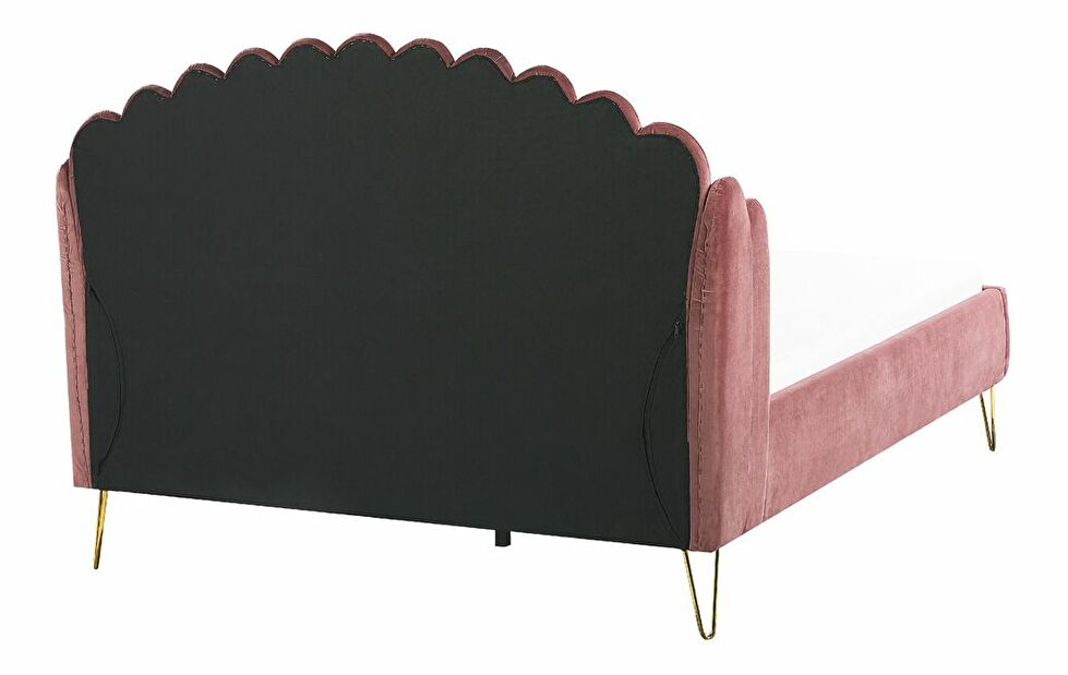 Manželská posteľ 140 cm Alise (ružová) (s roštom)