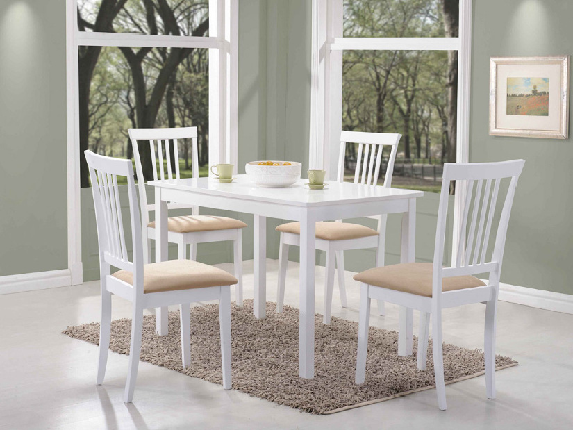 Jedálenský stôl Fiord (biela) (pre 4 osoby) *výpredaj
