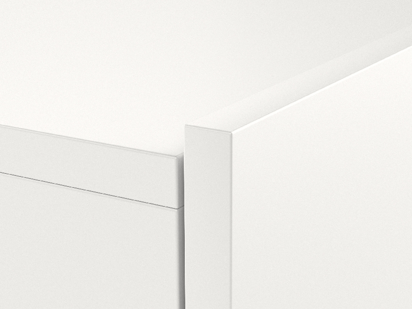 TV stolík/skrinka Savanna 240 (biela matná + sivý lesk) (s osvetlením)