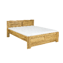 Manželská posteľ 140 cm LK 212 (dub) (masív)