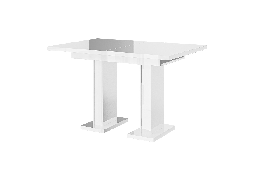 Jedálenský stôl Gilnar (lesk biely) (pre 4 až 6 osôb)