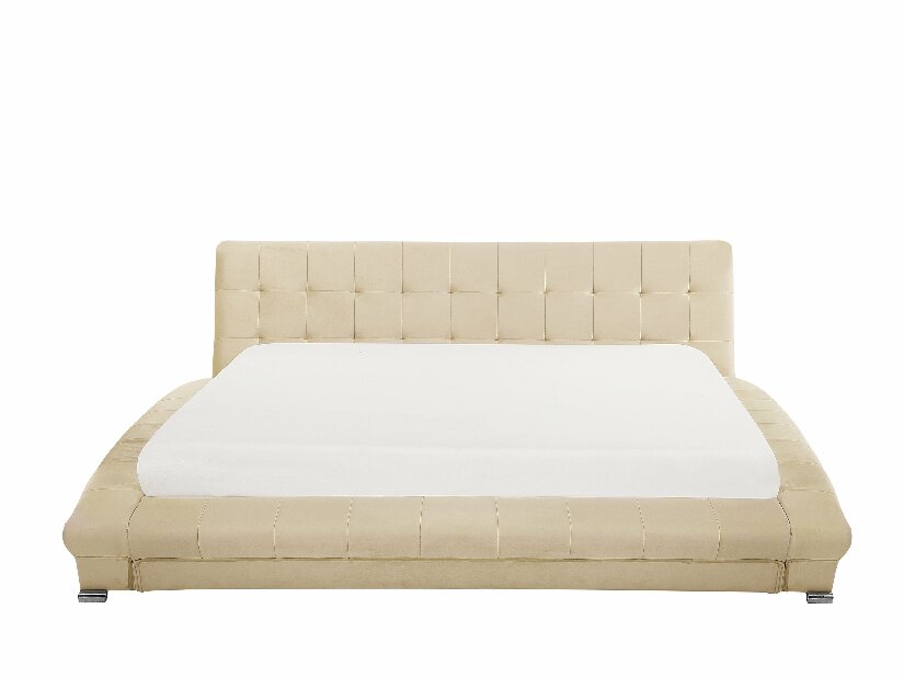 Manželská posteľ 180 cm LILLY (s roštom) (béžová)