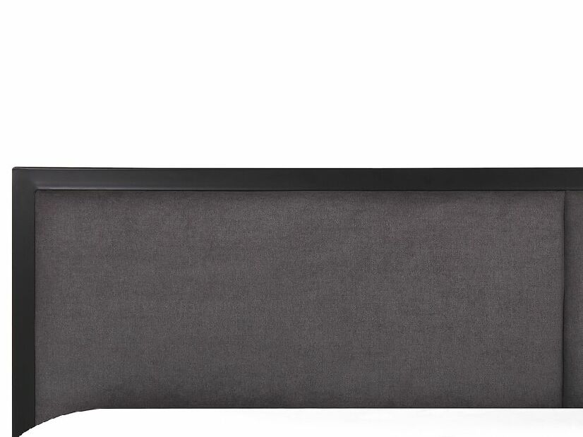 Manželská posteľ 160 cm CAMAR (s roštom) (čierna)