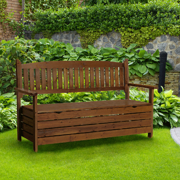 Záhradná lavica 150 cm Amelli (hnedá)