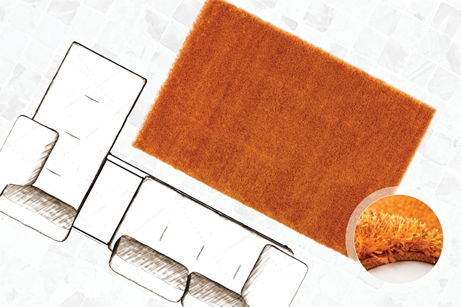 Kusový koberec Samba 800 Orange (150 x 80 cm)