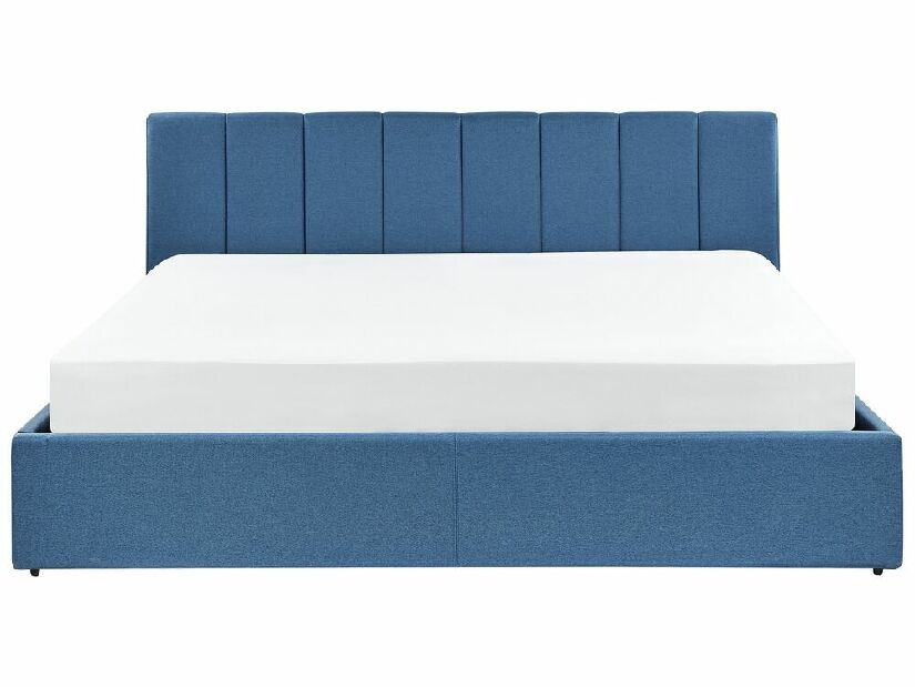 Manželská posteľ 180 cm Dabria (modrá) (s roštom) (s úl. priestorom)