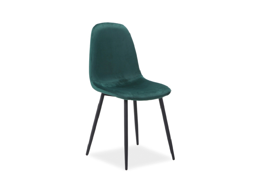 Jedálenská stolička Fannie (zelená + čierna)
