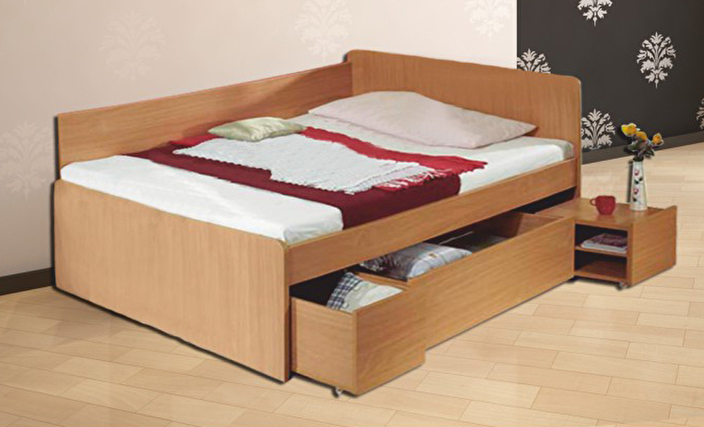 Manželská posteľ 140 cm Oto