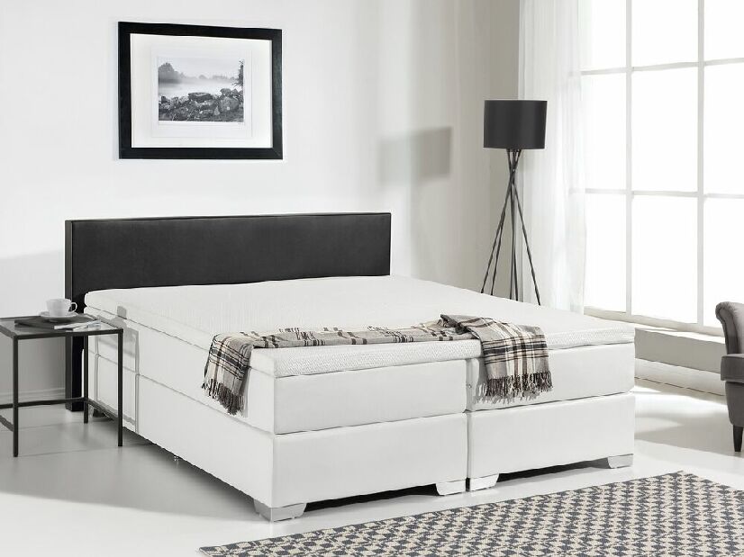 Kontinentálna posteľ 160 cm PREMIER 3 (s matracmi) (čierna)
