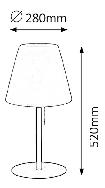 Vonkajšie stojanové svietidlo Lida 52 cm (antracit + biela)