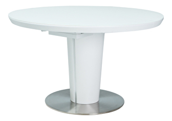 Rozkladací jedálenský stôl 120-160 cm Oris (biela) (pre 4 až 6 osôb)