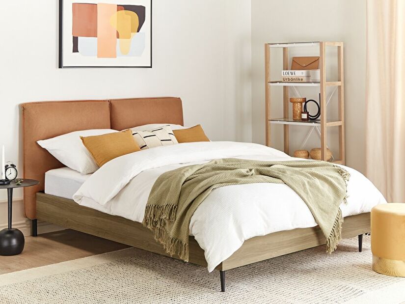 Manželská posteľ 160 cm Limza (hnedá)