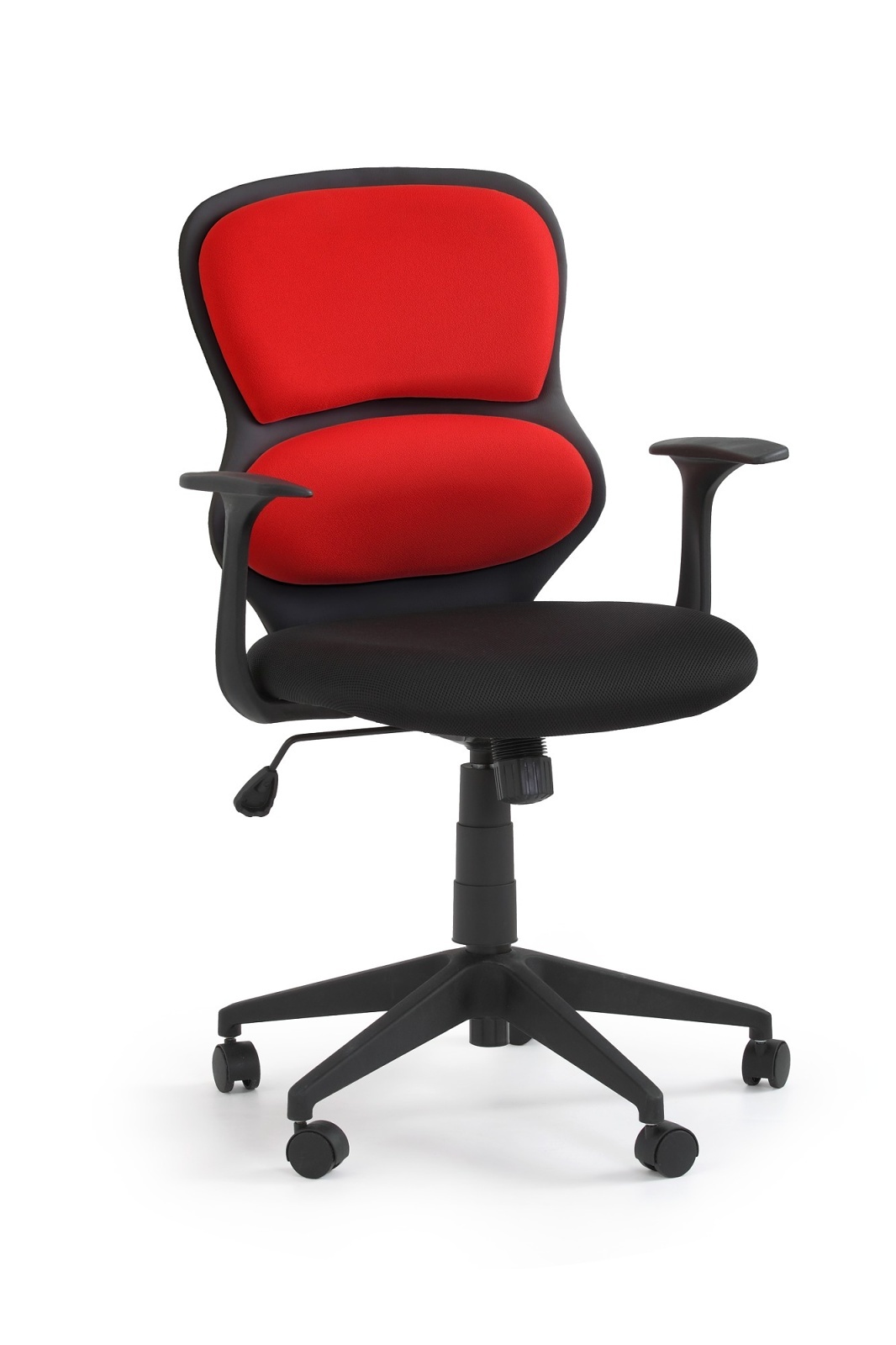 Kancelárska stolička Aron čierna + červená