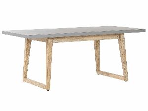 Záhradný stôl Olimpia (prírodná + sivá) (pre 2 osoby)