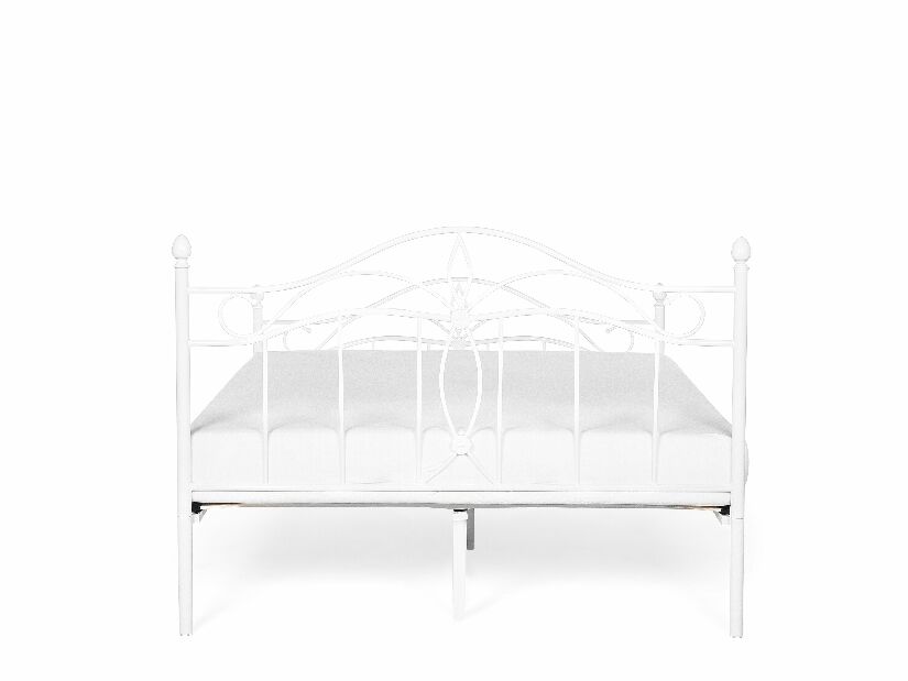 Manželská posteľ 160 cm ANTALIA (s roštom) (biela) *výpredaj