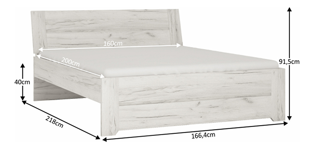 Manželská posteľ 160 cm Adamus Typ 92
